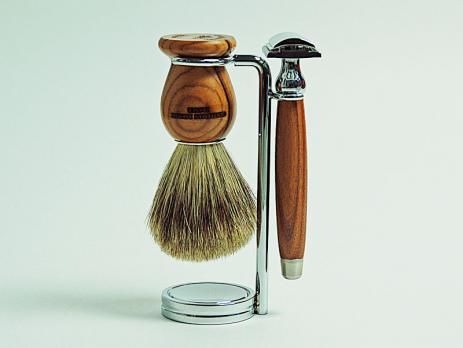 Элитный бритвенный набор Gentleman Barbier с Т-образной бритвой (3 предмета)